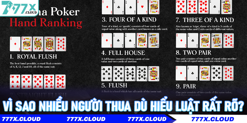 Vì sao nhiều người thua dù hiểu luật rất rõ?