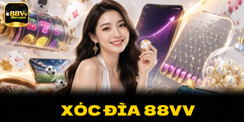 Người chơi đặt cược xóc đĩa 88vv trên bàn